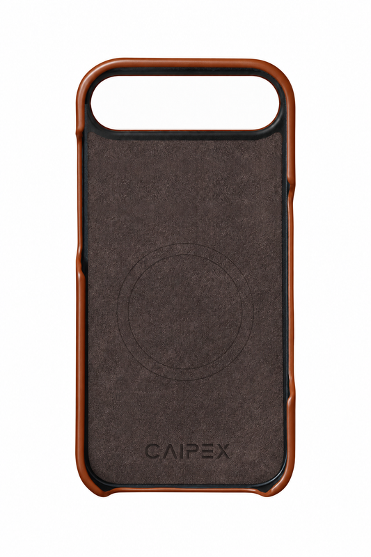 iPhone Air Crocodile Leather Case with MagSafe - Light Brown - interior view