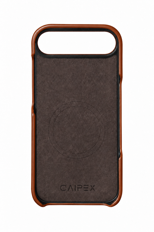 iPhone Air Crocodile Leather Case with MagSafe - Light Brown - interior view