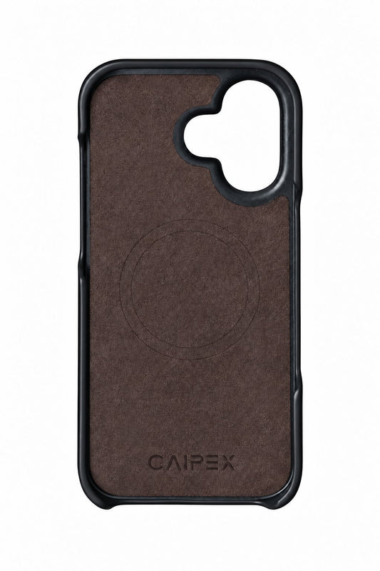 iPhone 17 Crocodile Leather Case with MagSafe - Black - interior view