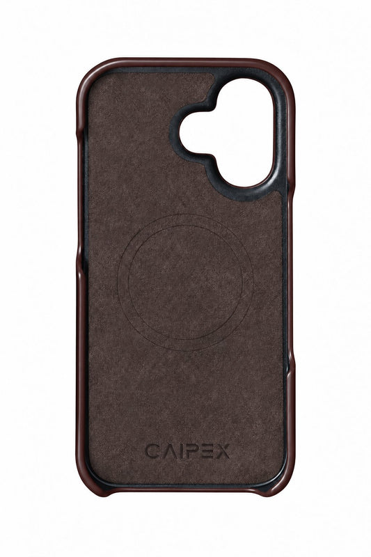 iPhone 17 Crocodile Leather Case with MagSafe - Brown - interior view