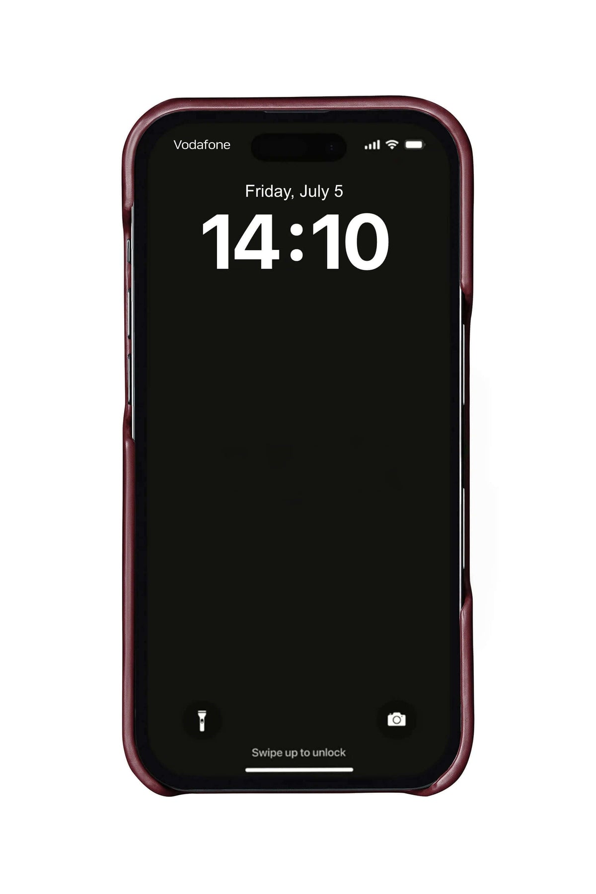 Brown crocodile leather case on iPhone 18 Pro