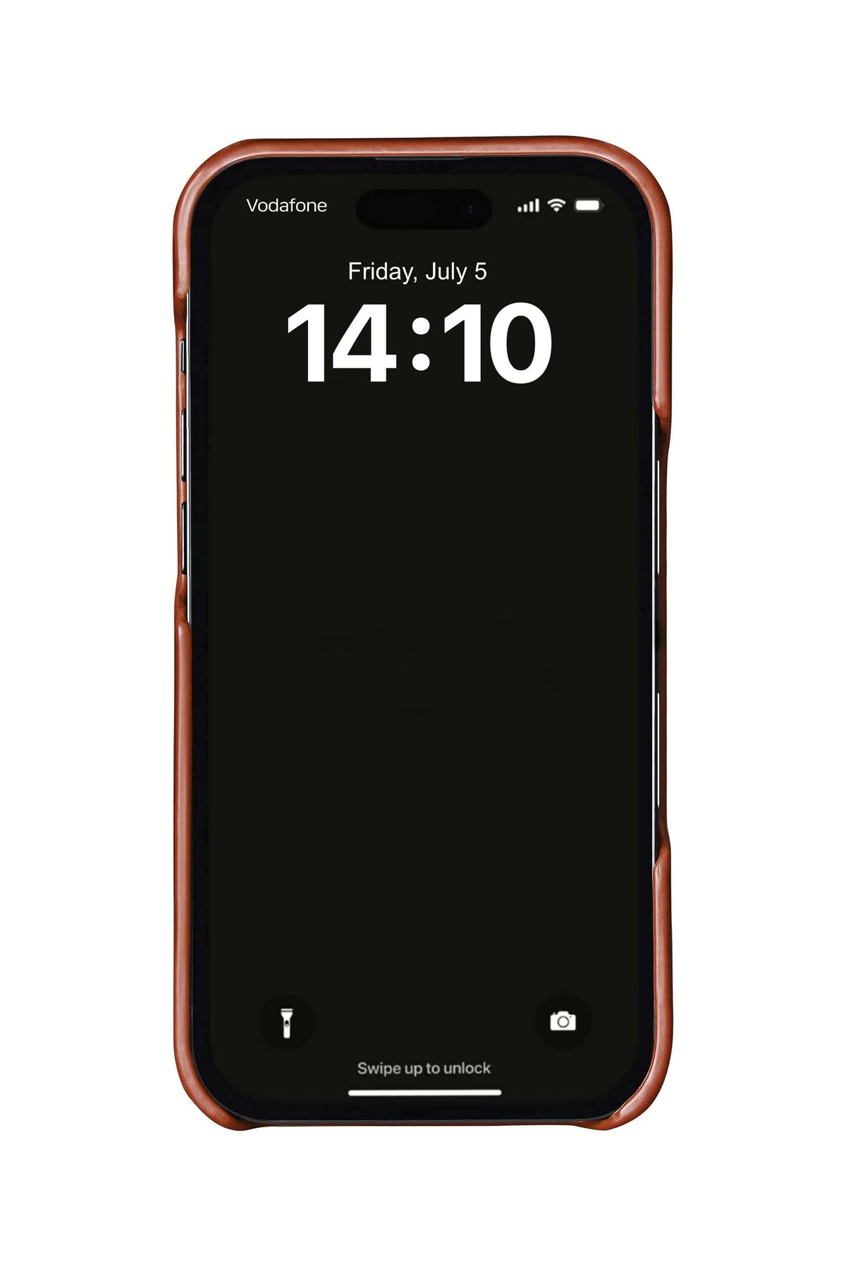 Light Brown crocodile leather case on iPhone 18 Pro