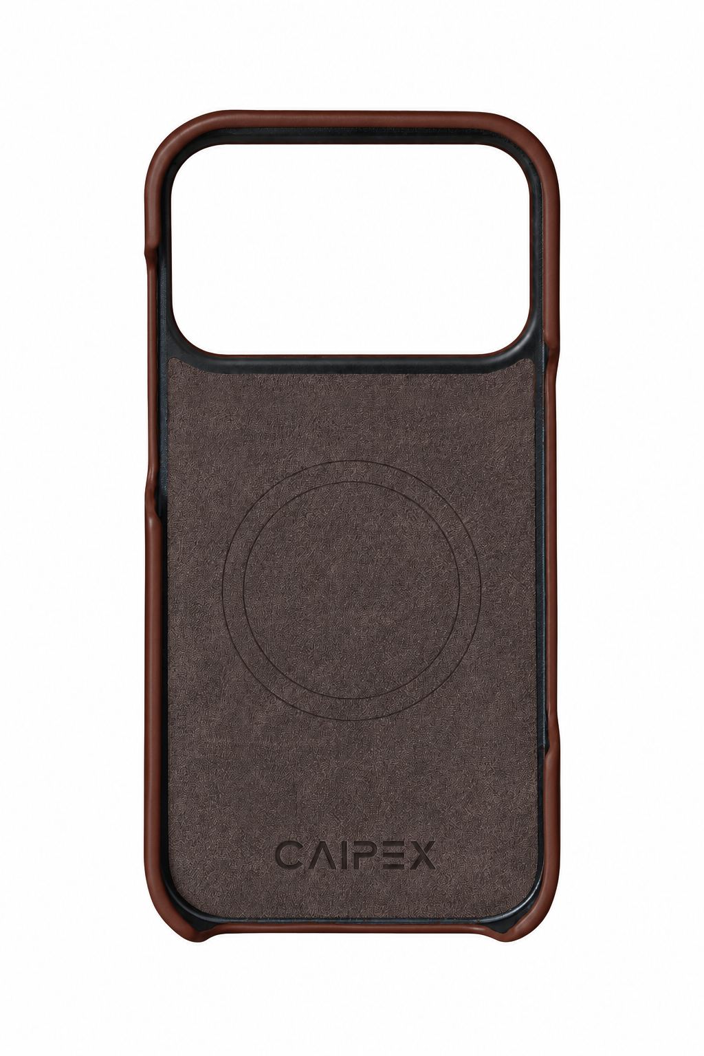 iPhone 18 Pro Oil Wax Leather Case - Brown interior