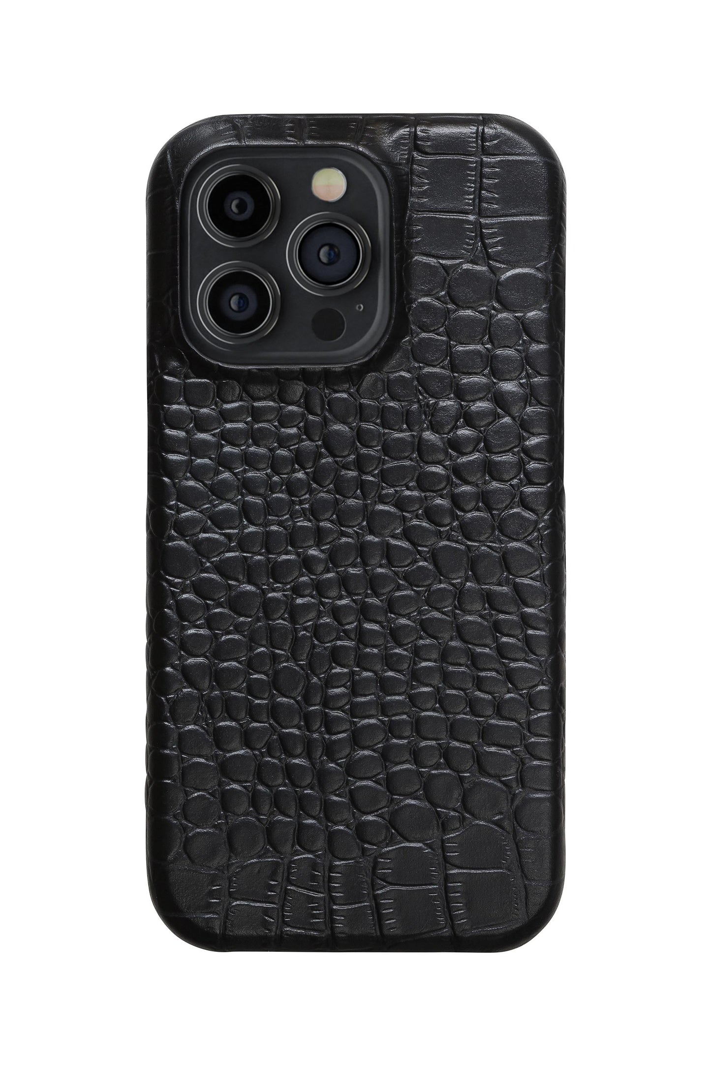 iPhone 12 Pro Crocodile Leather Case with MagSafe - Black