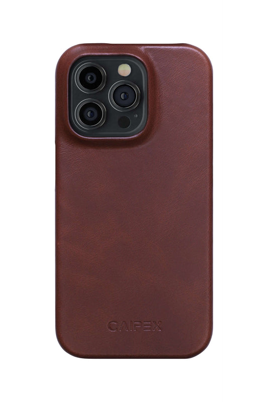 iPhone 16 Leather Case with MagSafe - Brown