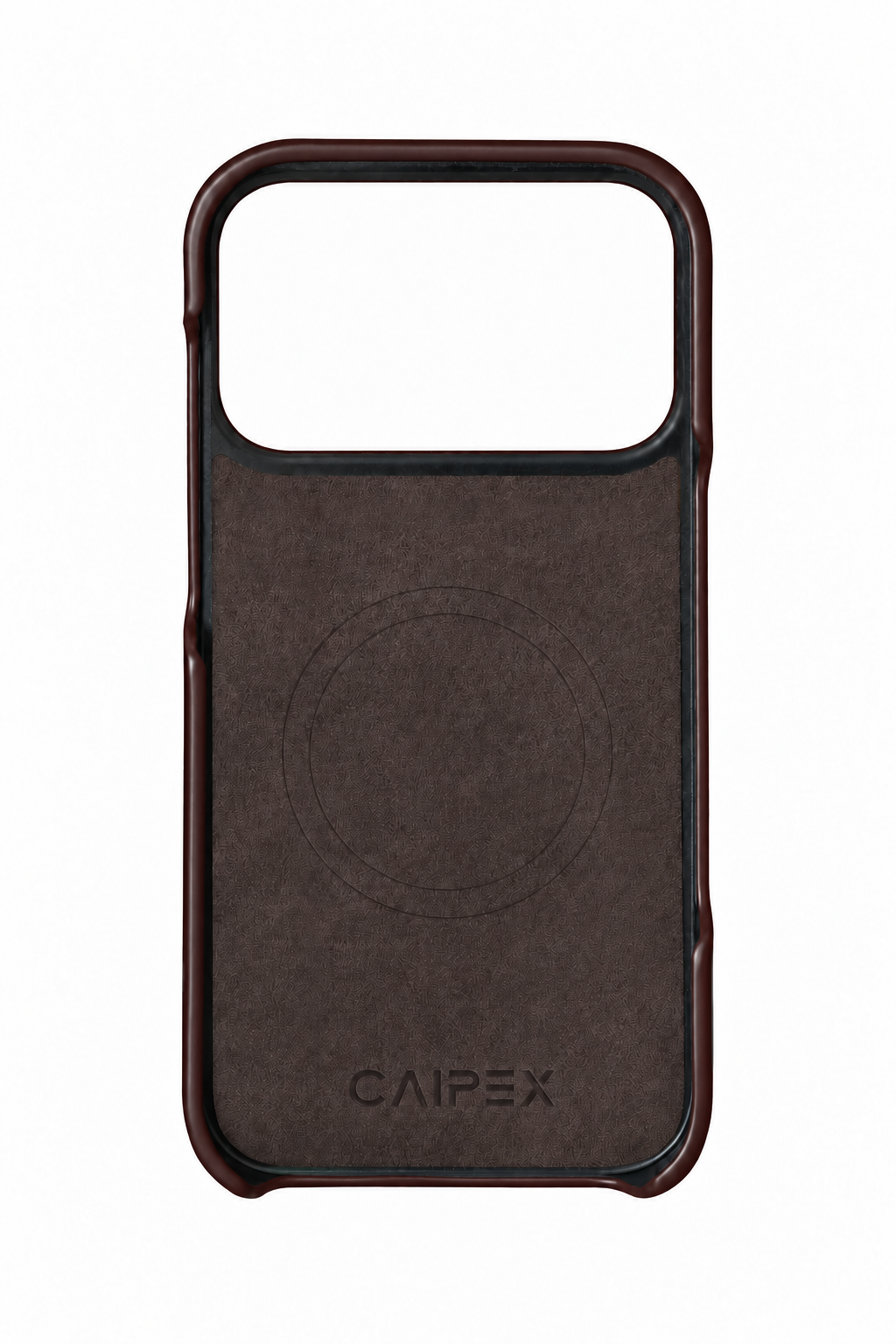 iPhone 18 Pro Max Brown Crocodile Leather Case Interior with MagSafe