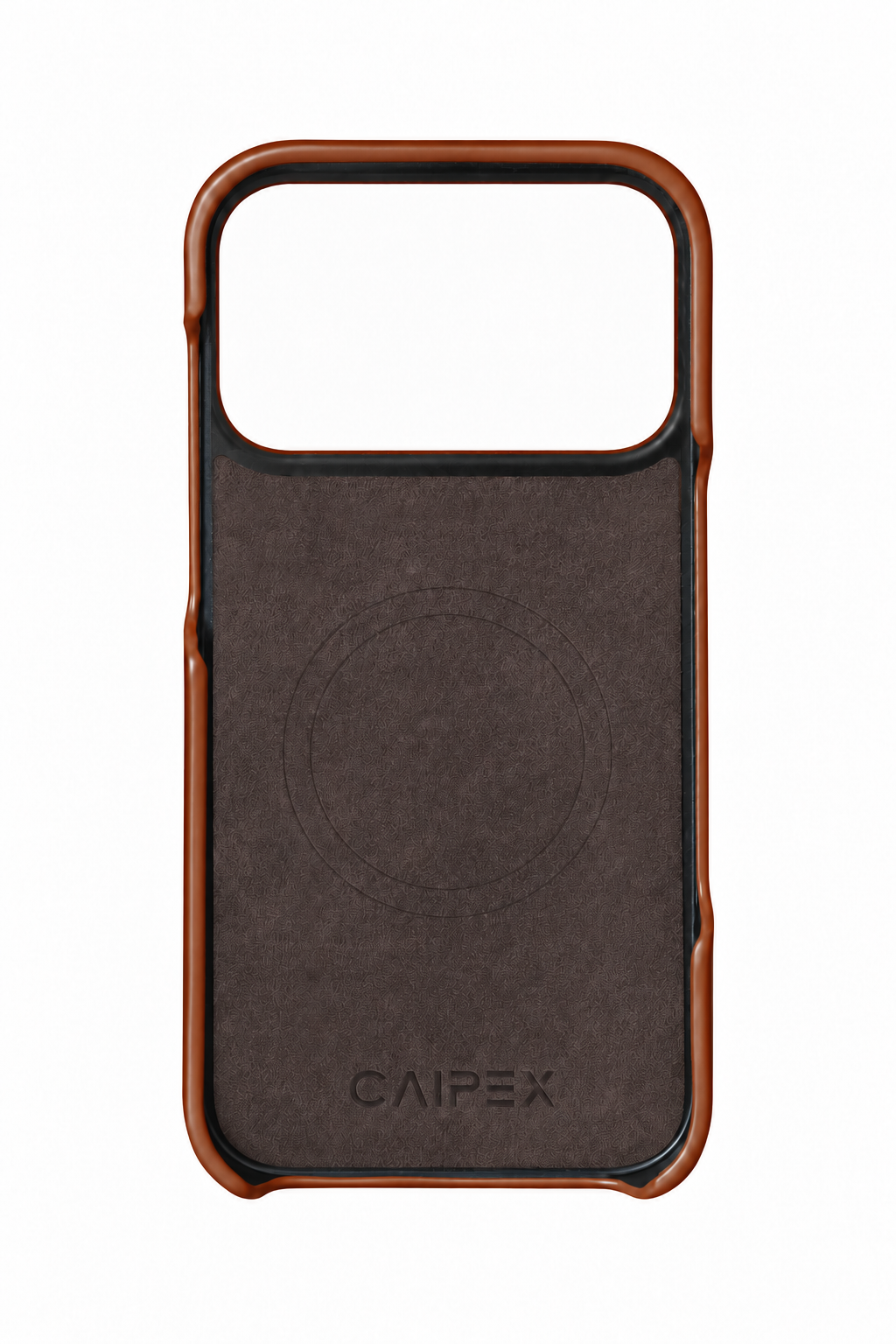 iPhone 18 Pro Light Brown Crocodile Leather Case Interior with MagSafe