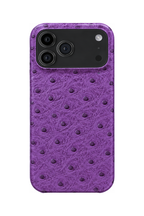 iPhone 17 Pro Ostrich Leather Case with MagSafe - Purple