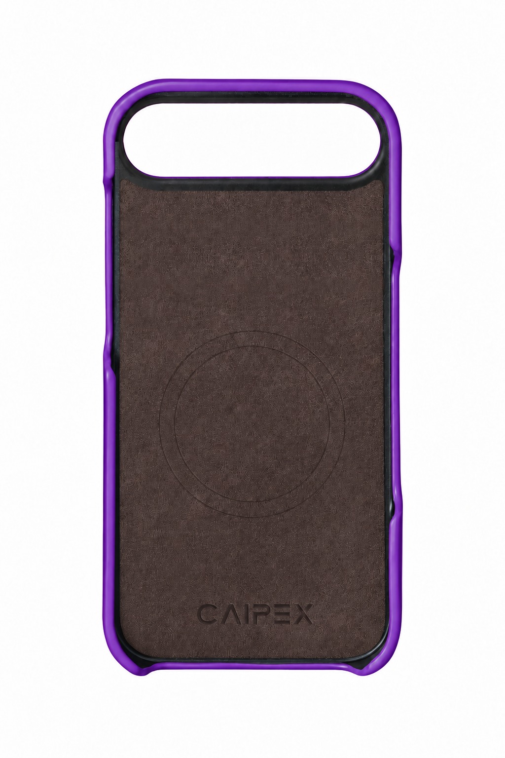 iPhone Air Purple Ostrich Leather Case Interior with MagSafe