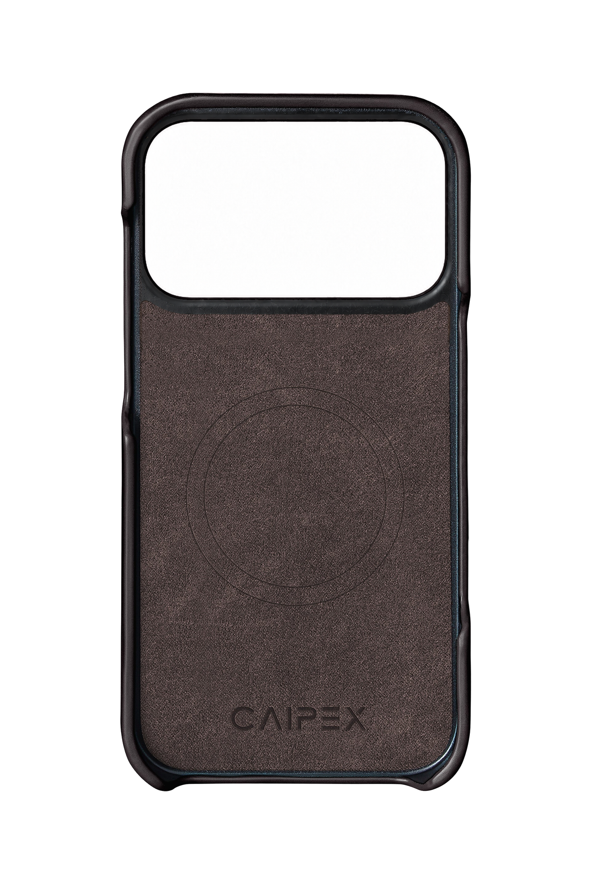 iPhone 18 Pro Crocodile Leather Case with MagSafe - Black – interior view with soft lining