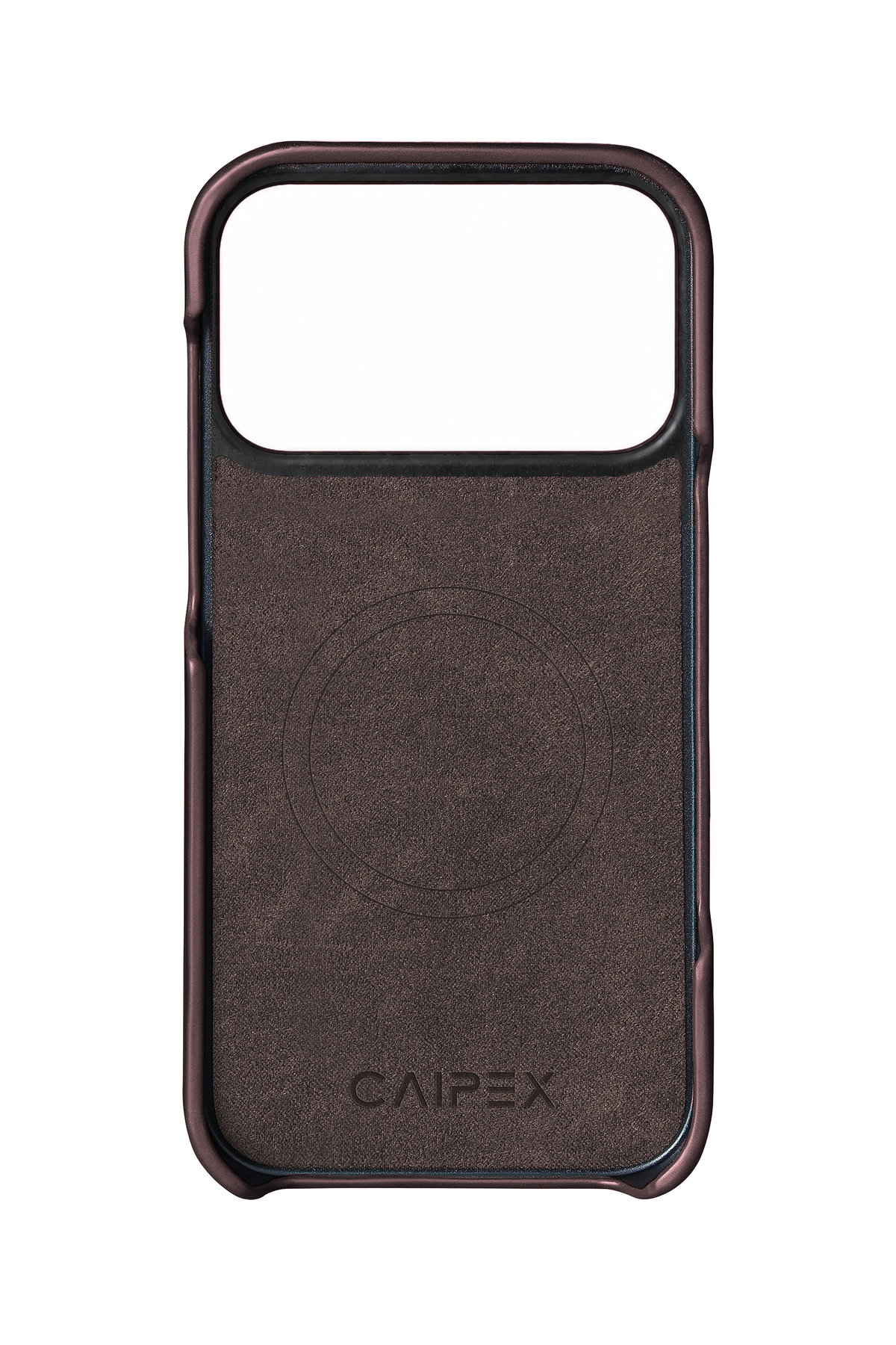 iPhone 18 Pro Crocodile Leather Case with MagSafe - Brown – interior view with soft lining