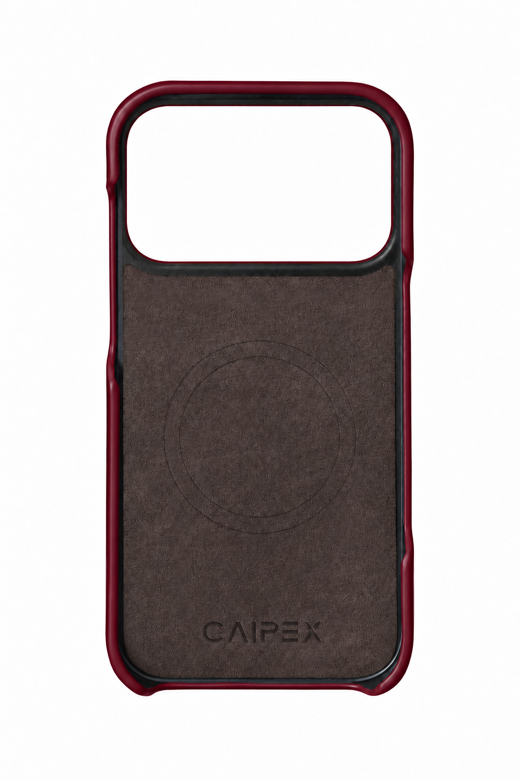 iPhone 17 Pro Wine Leather Case Interior with MagSafe