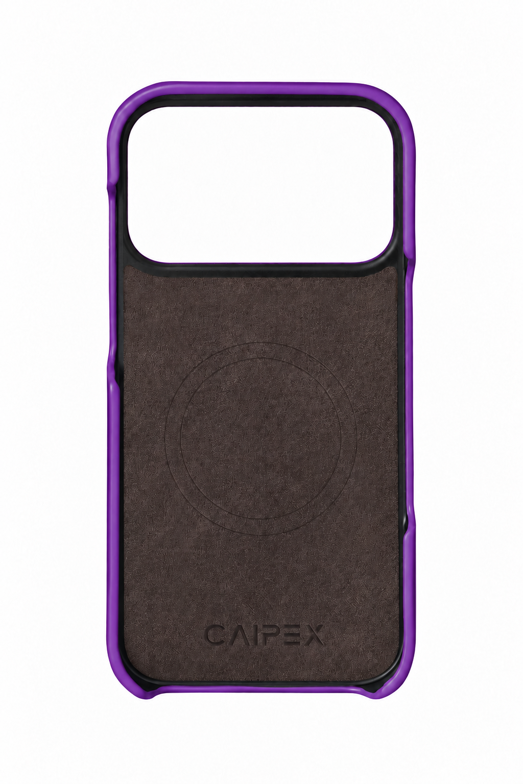 iPhone 18 Pro Max Purple Ostrich Leather Case Interior with MagSafe