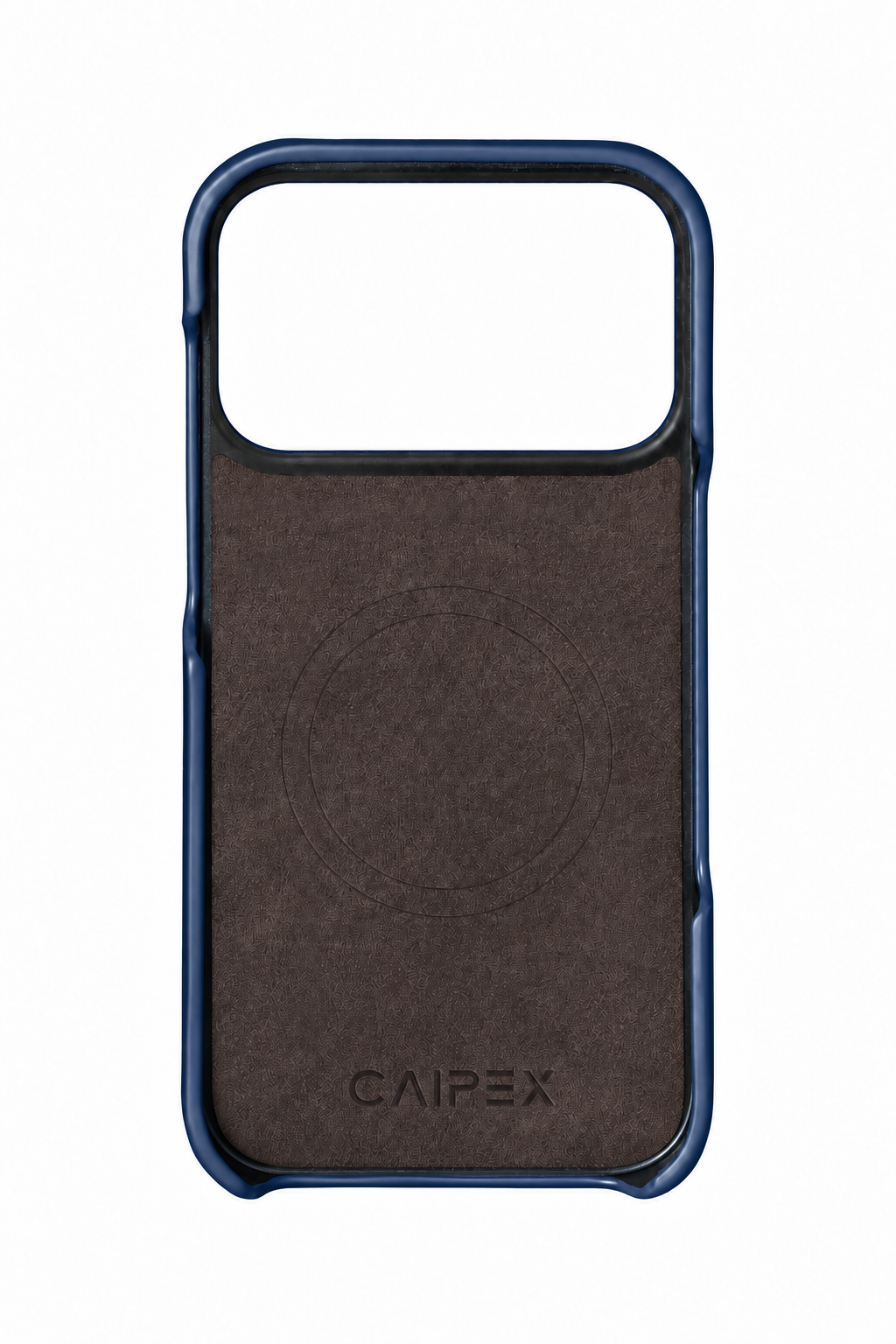 iPhone 17 Pro Max Blue Leather Case Interior with MagSafe
