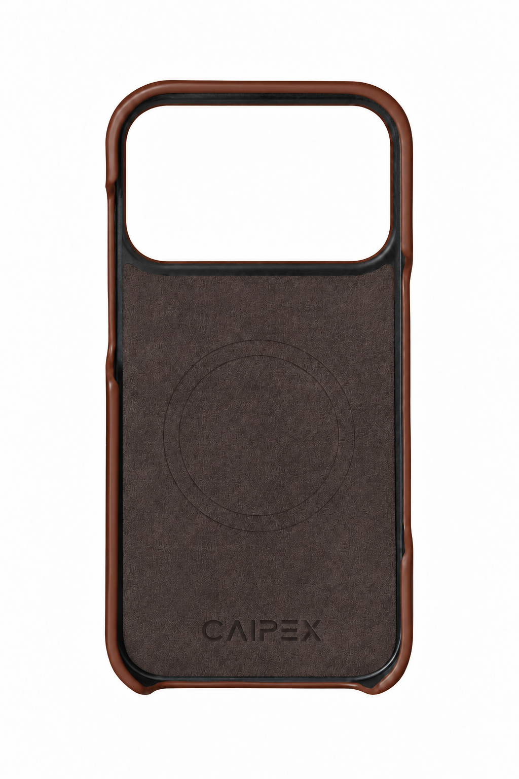 iPhone 17 Pro Max Coffee Leather Case Interior with MagSafe