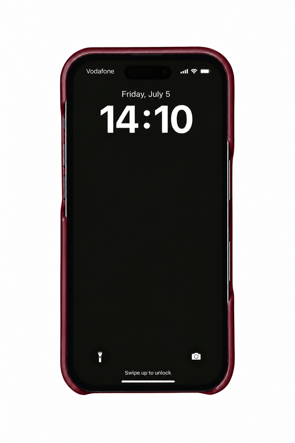 Wine leather case on iPhone 17 Pro Max