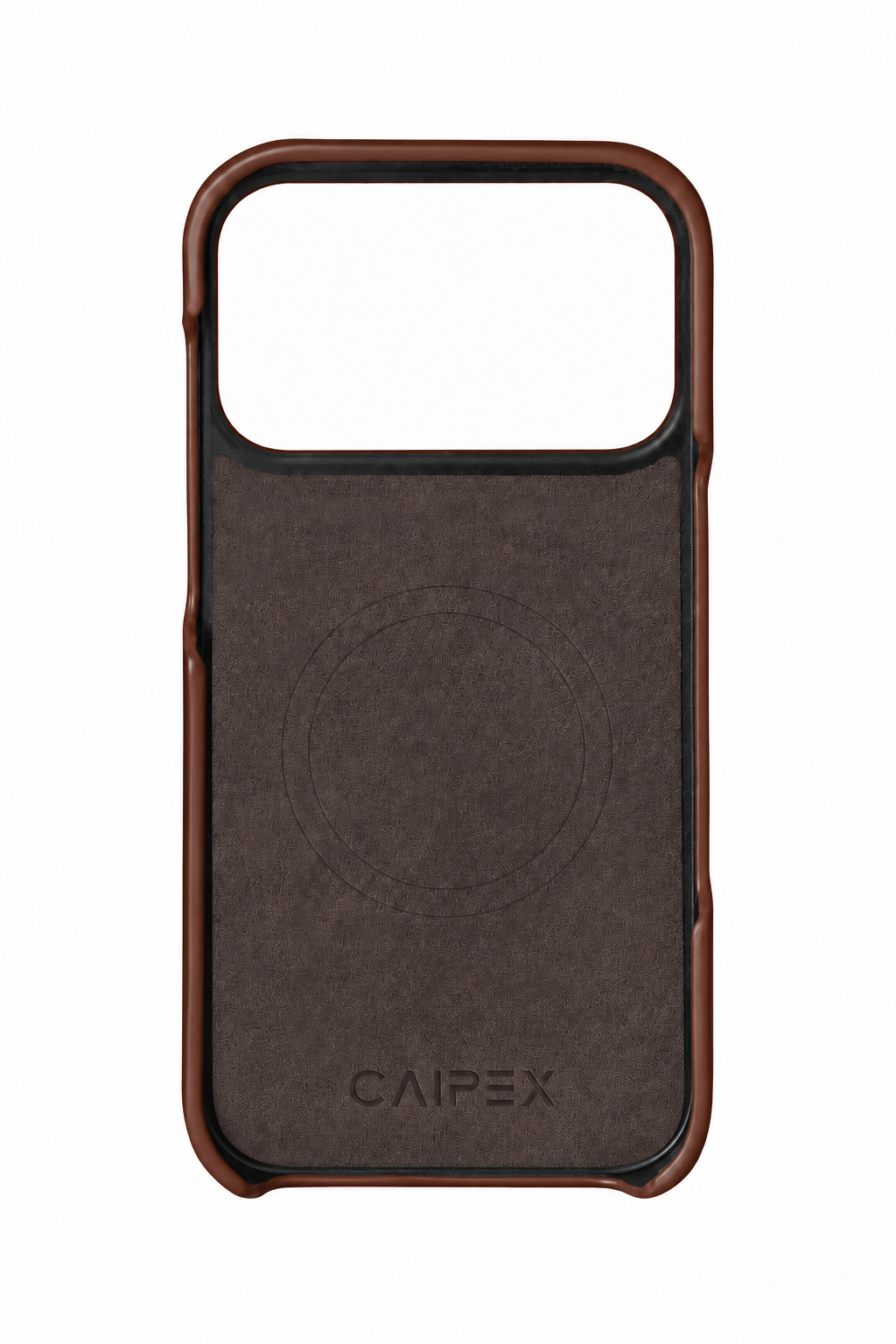 iPhone 18 Pro Brown Leather Case Interior with MagSafe