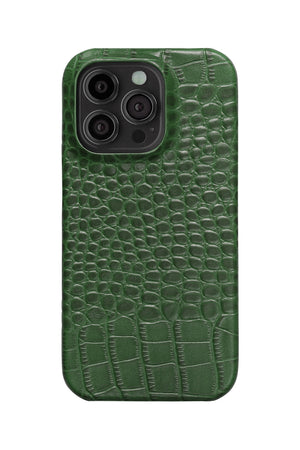 iPhone 16 Pro Crocodile Leather Case with MagSafe - Green