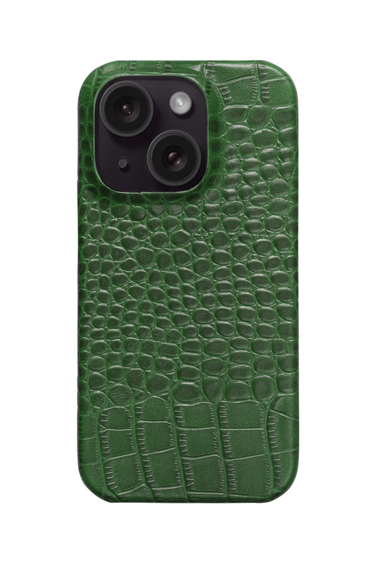 iPhone 12 Mini Crocodile Leather Case with MagSafe - Green