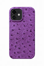 iPhone 12 Mini Ostrich Leather Case with MagSafe - Purple