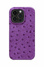 iPhone 14 Pro Max Ostrich Leather Case with MagSafe - Purple