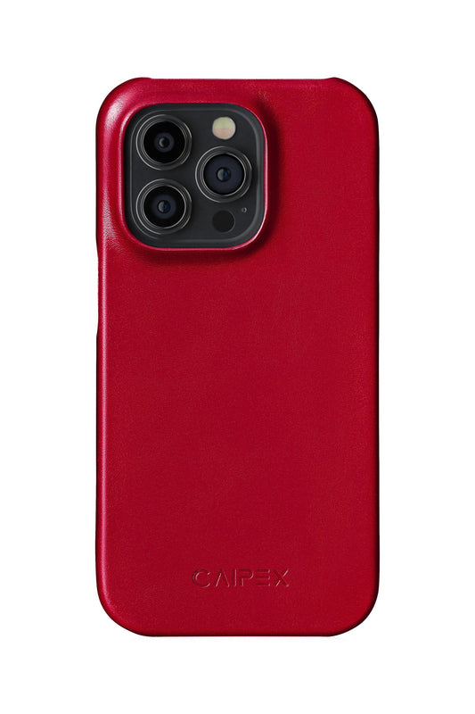 iPhone 12 Pro Max Leather Case with MagSafe - Red