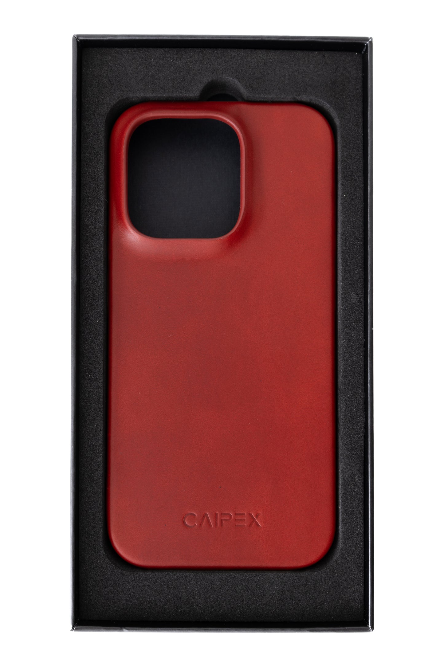 iPhone 15 Pro Leather Case with MagSafe - Red