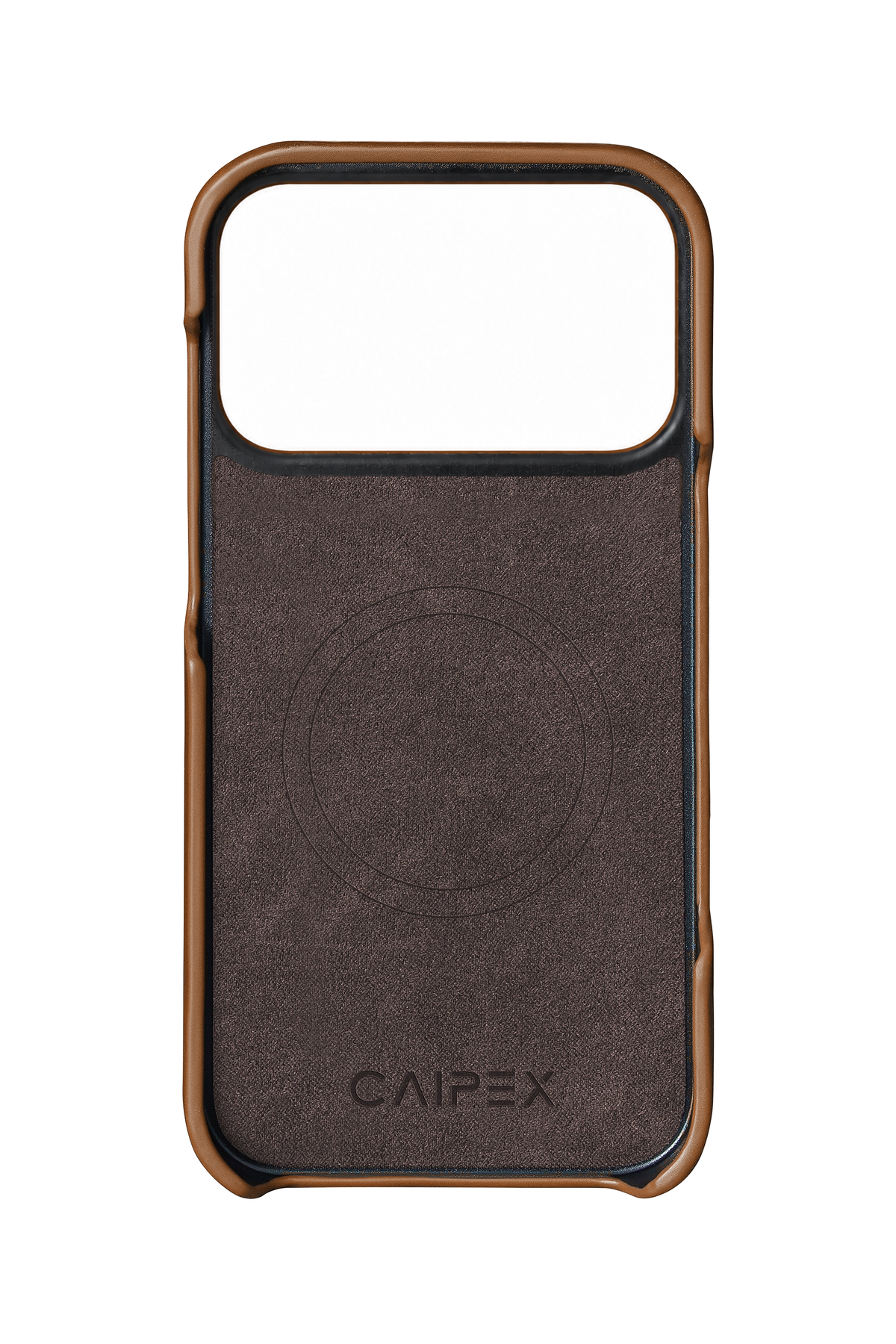 iPhone 18 Pro Ostrich Leather Case - Brown - Interior
