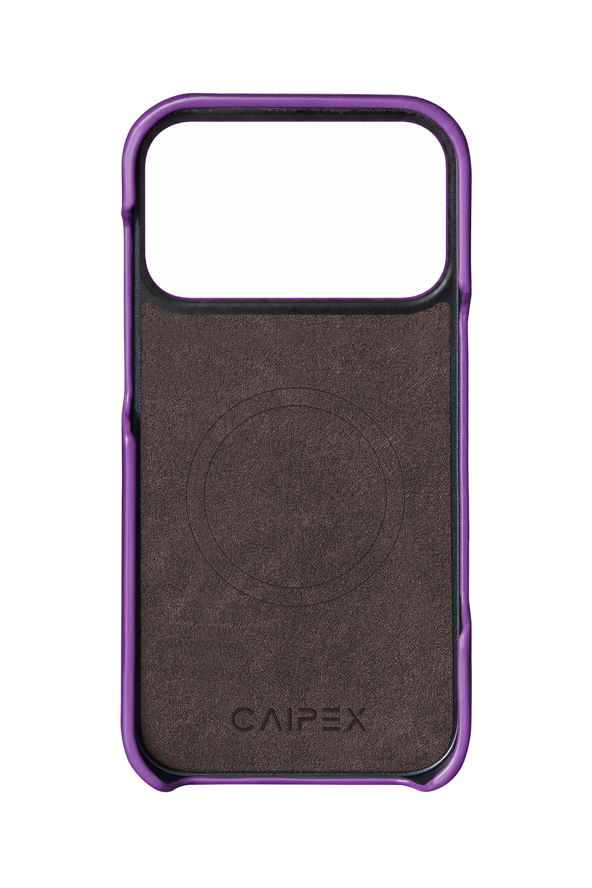 iPhone 18 Pro Max Ostrich Leather Case - Purple - Interior