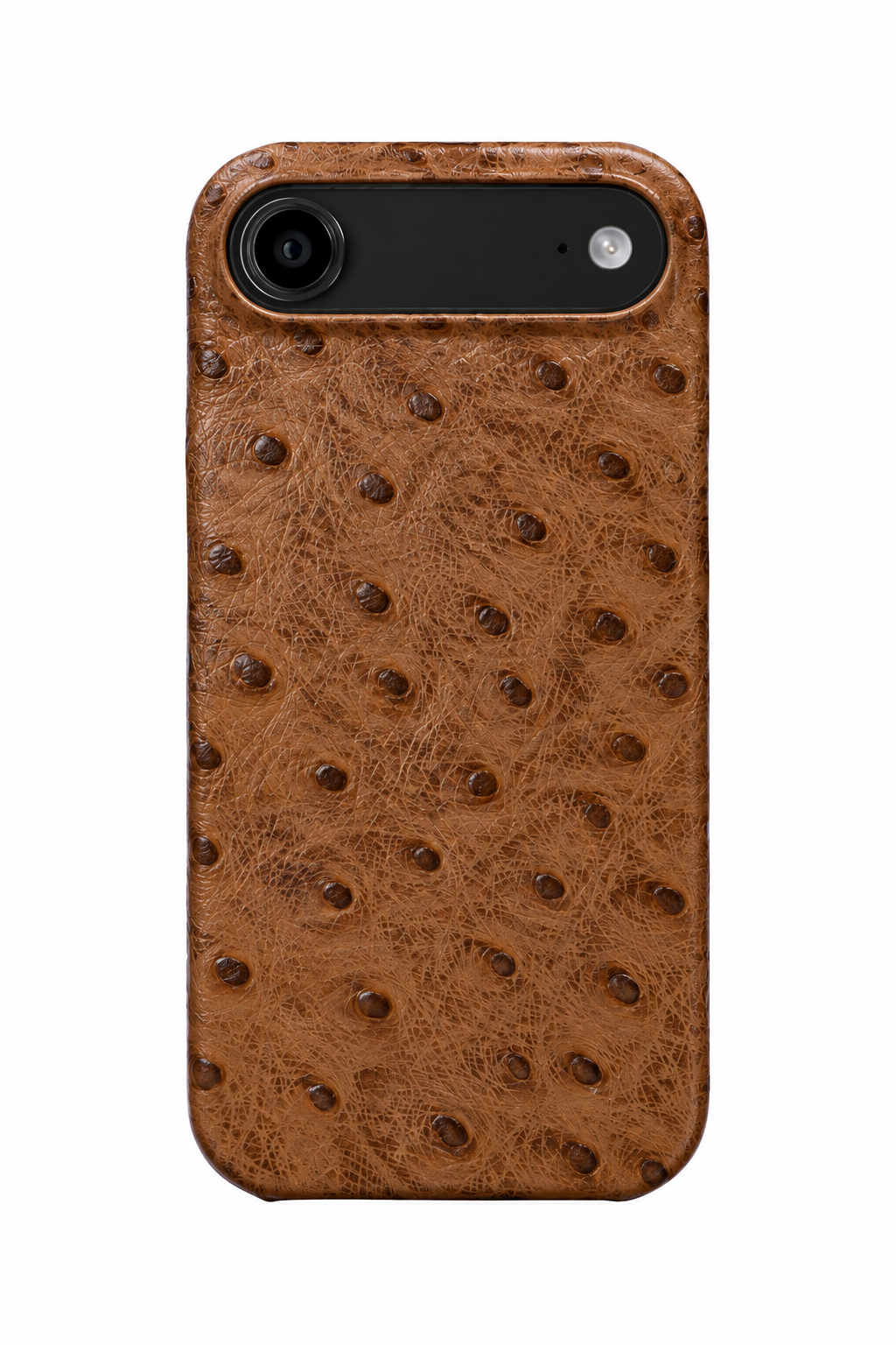 iPhone Air Ostrich Leather Case with MagSafe - Brown