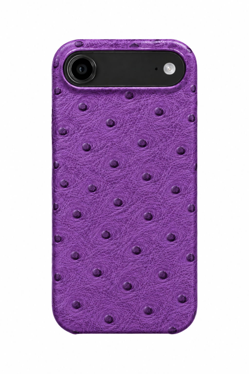 iPhone Air Ostrich Leather Case with MagSafe - Purple