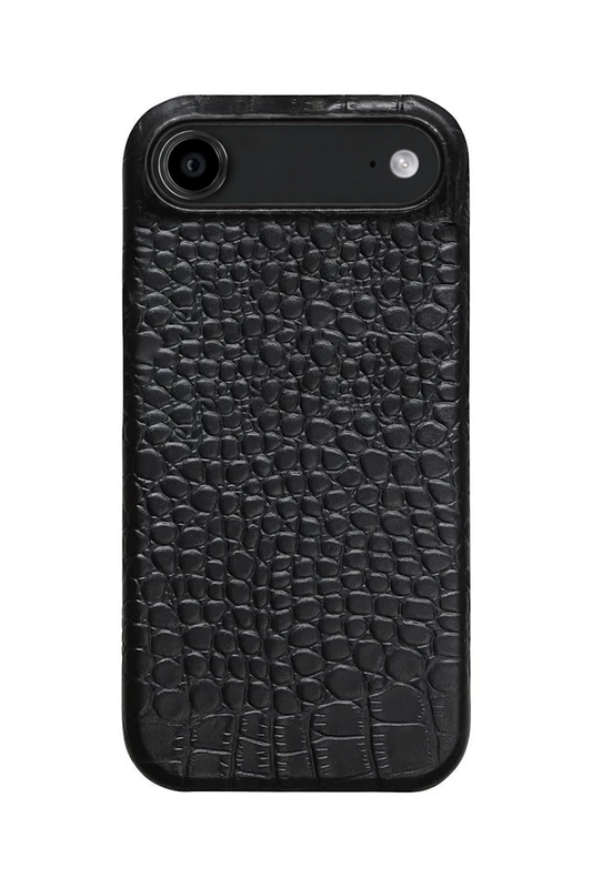 iPhone Air Crocodile Leather Case with MagSafe - Black
