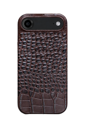 iPhone Air Crocodile Leather Case with MagSafe - Brown