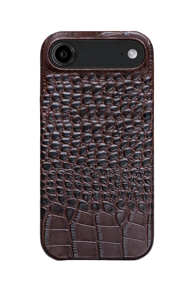 iPhone Air Crocodile Leather Case with MagSafe - Brown
