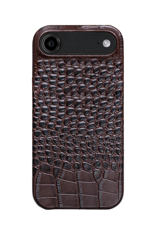 iPhone Air Crocodile Leather Case with MagSafe - Brown