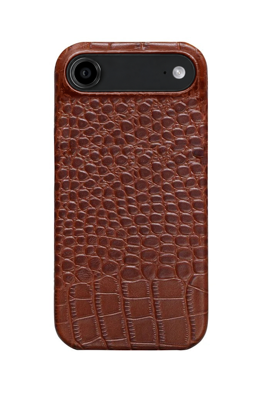 iPhone Air Crocodile Leather Case with MagSafe - Light Brown