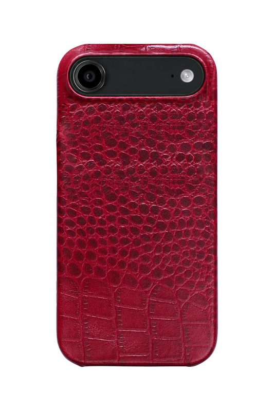 iPhone Air Crocodile Leather Case with MagSafe - Red