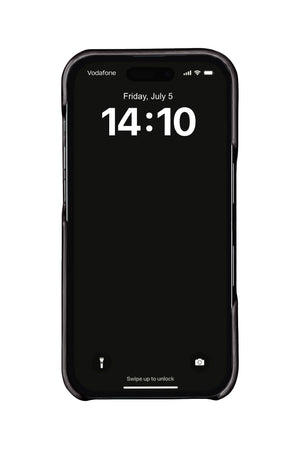 iPhone Air Crocodile Leather Case with MagSafe - Black