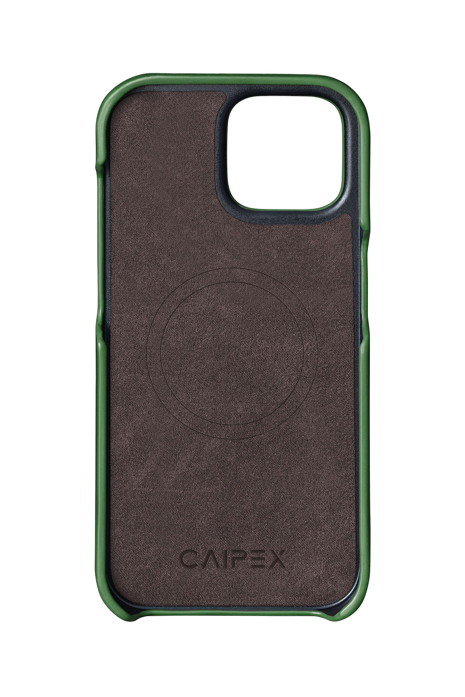 iPhone 14 Plus Crocodile Leather Case with MagSafe - Green