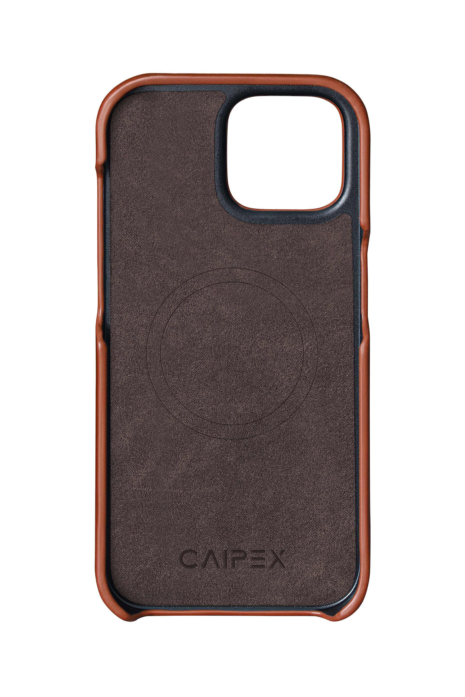 iPhone 12 Crocodile Leather Case with MagSafe - Light Brown