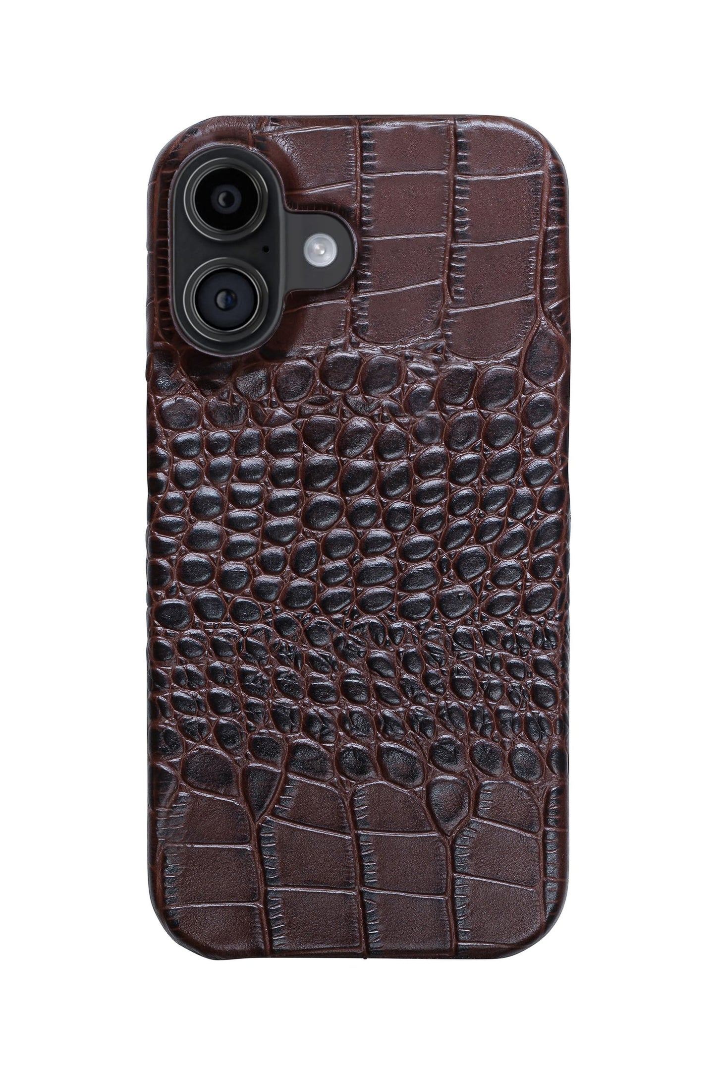 iPhone 17 Crocodile Leather Case with MagSafe - Brown
