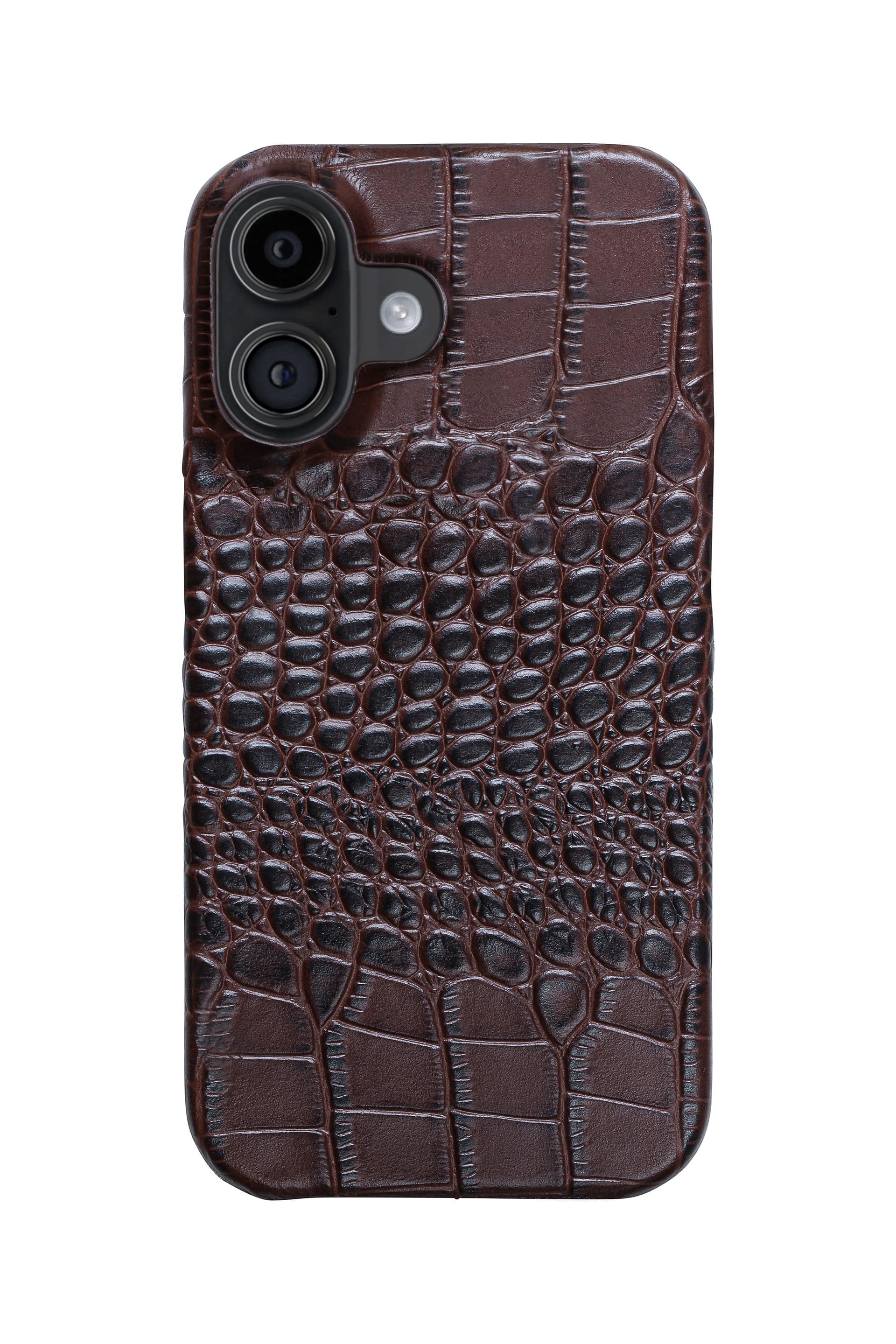 iPhone 17 Crocodile Leather Case with MagSafe - Brown
