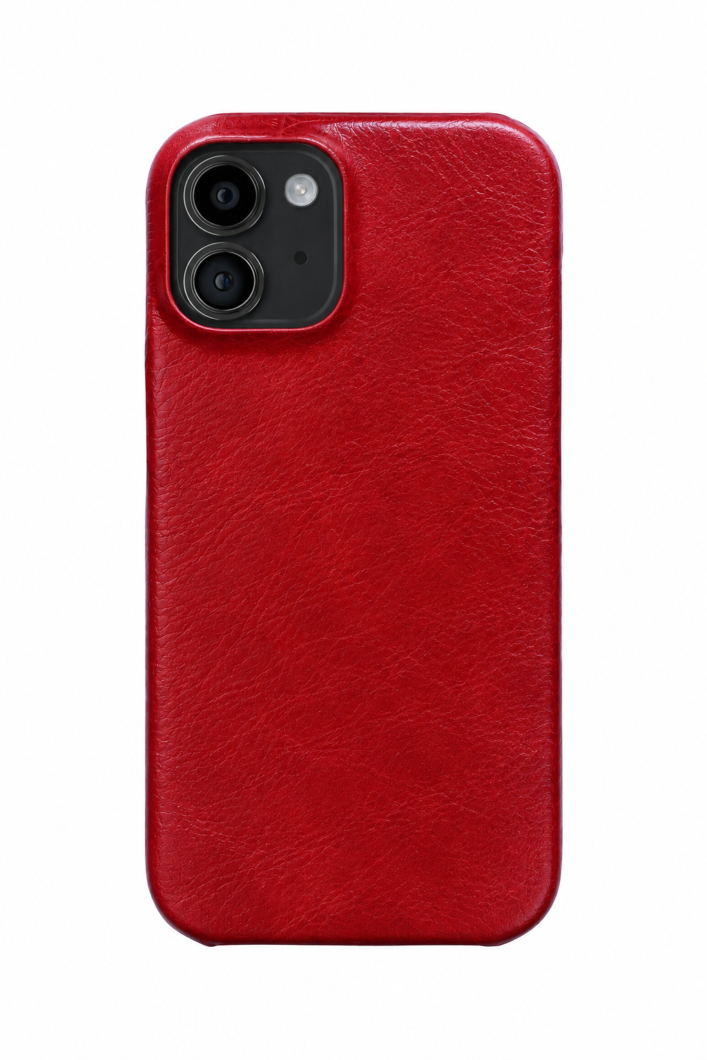 iPhone 12 Leather Case with MagSafe - Red