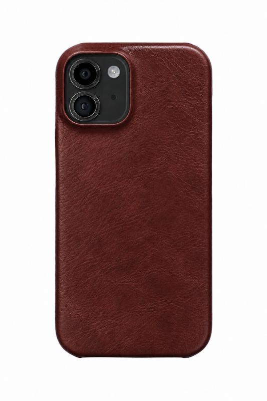 iPhone 12 Leather Case with MagSafe - Wine