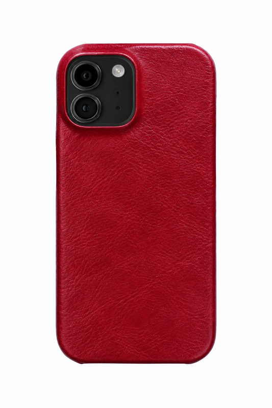iPhone 12 Mini Leather Case with MagSafe - Red