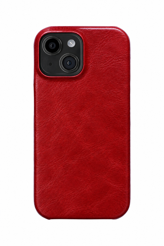 iPhone 13 Mini Leather Case with MagSafe - Red