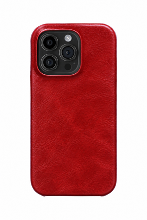 iPhone 13 Pro Leather Case with MagSafe - Red