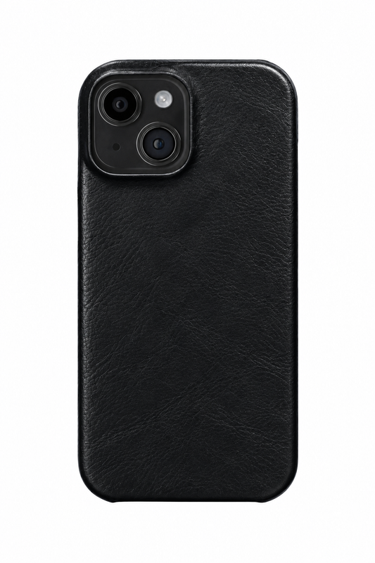 iPhone 14 Leather Case with MagSafe - Black