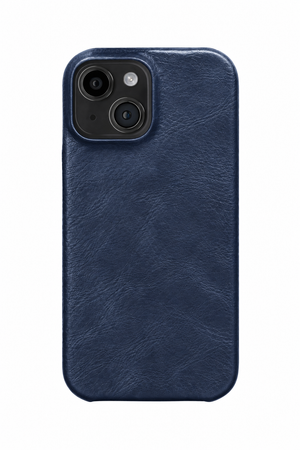iPhone 14 Leather Case with MagSafe - Blue