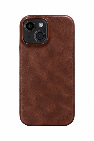 iPhone 14 Leather Case with MagSafe - Brown